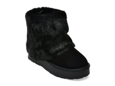 Ghete GRYXX negre, 239093, din piele intoarsa