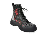 Ghete GRYXX negre, 25306, din piele naturala
