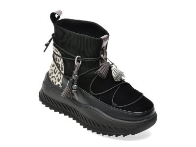 Ghete GRYXX negre, 68023, din piele naturala