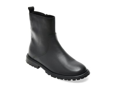 Ghete GRYXX negre, 83252Z, din piele naturala
