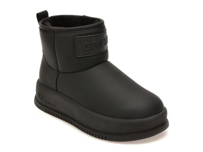 Ghete GRYXX negre, 9368, din piele ecologica