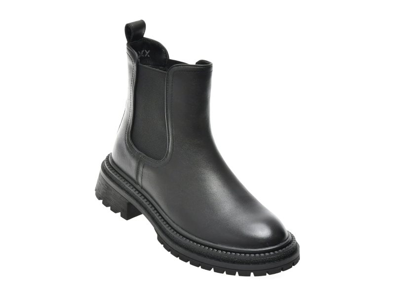 Ghete GRYXX negre, T1151, din piele naturala