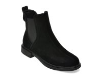 Ghete IMAGE negre, 39712, din piele intoarsa