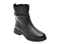 Ghete IMAGE negre, 6220758, din piele naturala