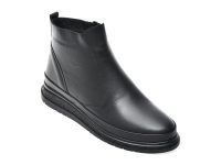 Ghete IMAGE negre, CS236, din piele naturala