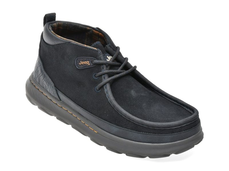 Ghete JEEP bleumarin, 62021, din piele intoarsa