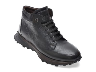 Ghete LE COLONEL negre, 66763, din piele naturala