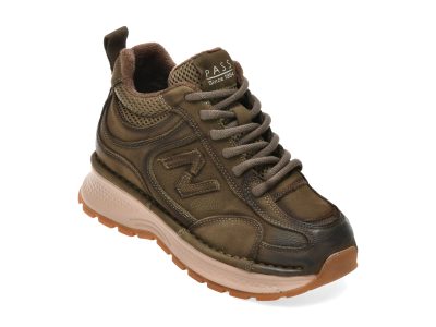 Ghete PASS COLLECTION kaki, WM90009, din nabuc