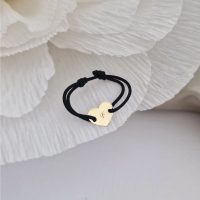 Inel cu snur reglabil - Inima mea - Aur Galben 14K