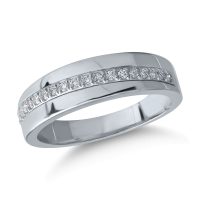 Inel din aur alb cu diamante de 0.11ct