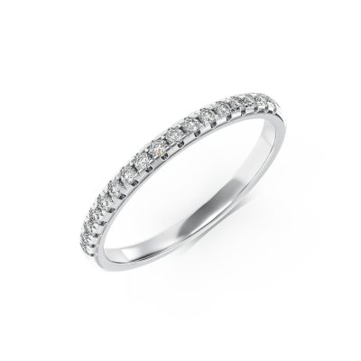 Inel din aur alb cu diamante de 0.17ct