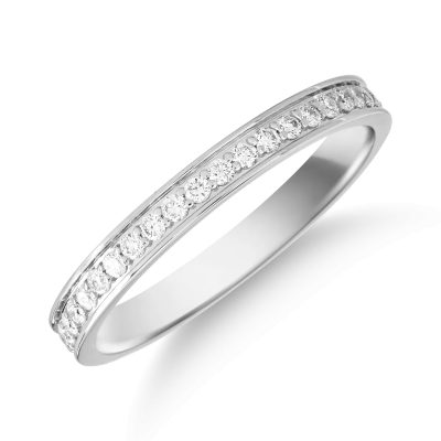 Inel din aur alb cu diamante de 0.49ct