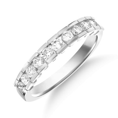 Inel din aur alb cu diamante de 0.5ct