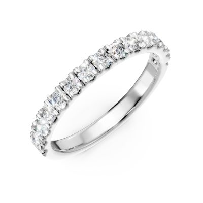 Inel din aur alb cu diamante de 0.5ct