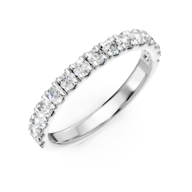 Inel din aur alb cu diamante de 0.5ct