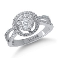 Inel din aur alb cu diamante de 0.66ct