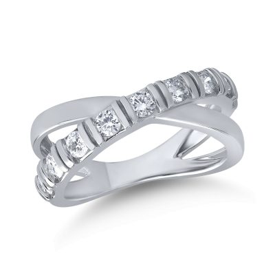 Inel din aur alb cu diamante de 0.708ct