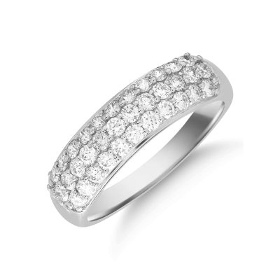 Inel din aur alb cu diamante de 0.751ct