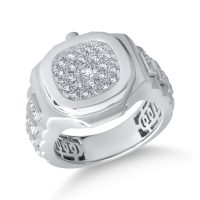 Inel din aur alb cu diamante de 0.85ct