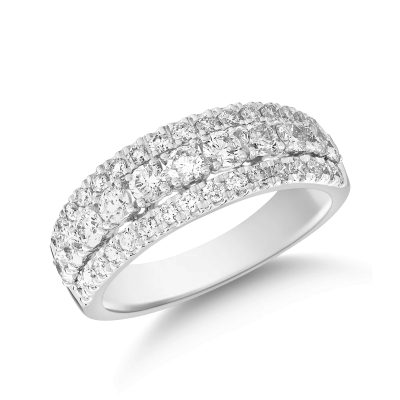 Inel din aur alb cu diamante de 0.98ct