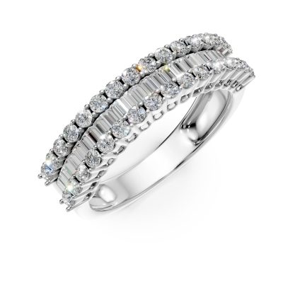 Inel din aur alb cu diamante de 1.01ct