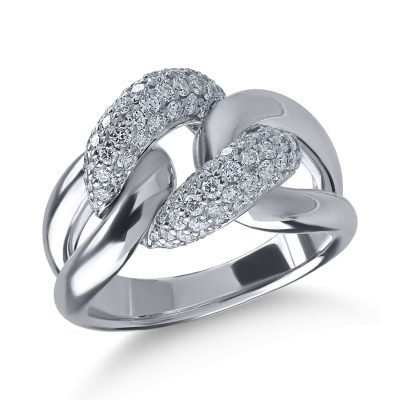Inel din aur alb cu diamante de 1.05ct