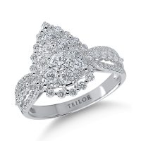 Inel din aur alb cu diamante de 1.09ct