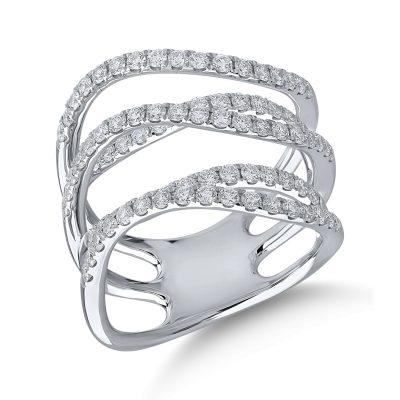 Inel din aur alb cu diamante de 1.11ct