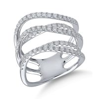 Inel din aur alb cu diamante de 1.11ct