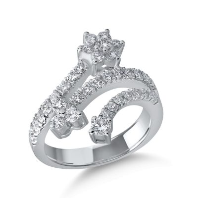 Inel din aur alb cu diamante de 1.13ct