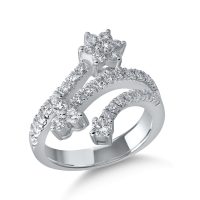Inel din aur alb cu diamante de 1.13ct