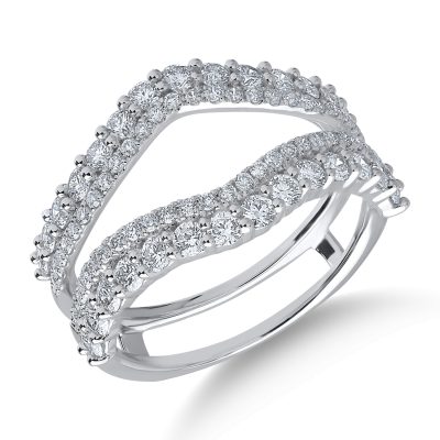 Inel din aur alb cu diamante de 1.277ct