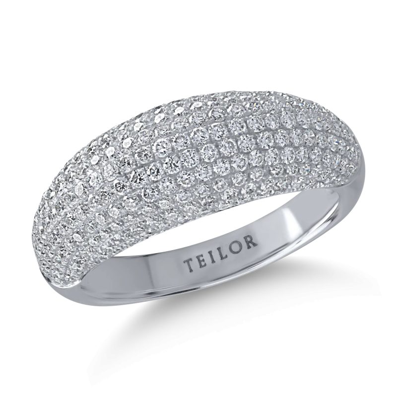 Inel din aur alb cu diamante de 1.39ct