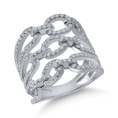 Inel din aur alb cu diamante de 1.4ct