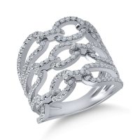 Inel din aur alb cu diamante de 1.4ct