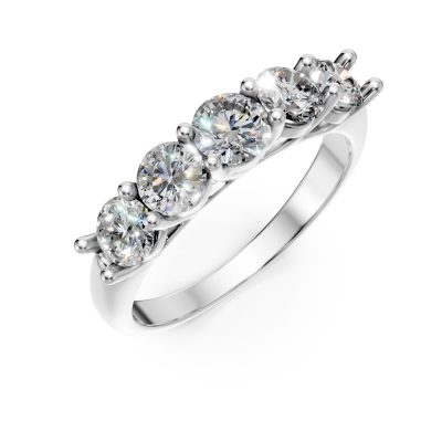 Inel din aur alb cu diamante de 1.58ct