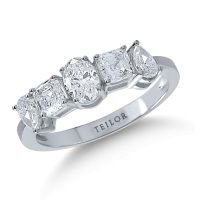 Inel din aur alb cu diamante de 1.58ct