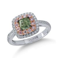 Inel din aur alb cu diamante de 1.6ct