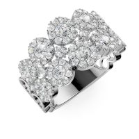 Inel din aur alb cu diamante de 1.75ct