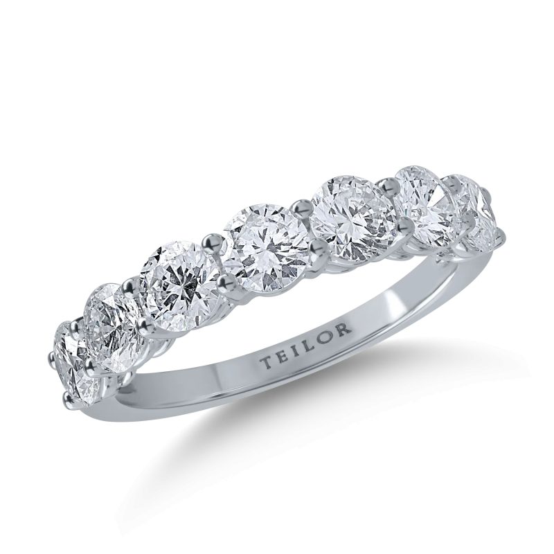 Inel din aur alb cu diamante de 1.93ct