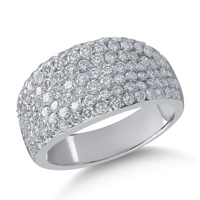 Inel din aur alb cu diamante de 1.94ct
