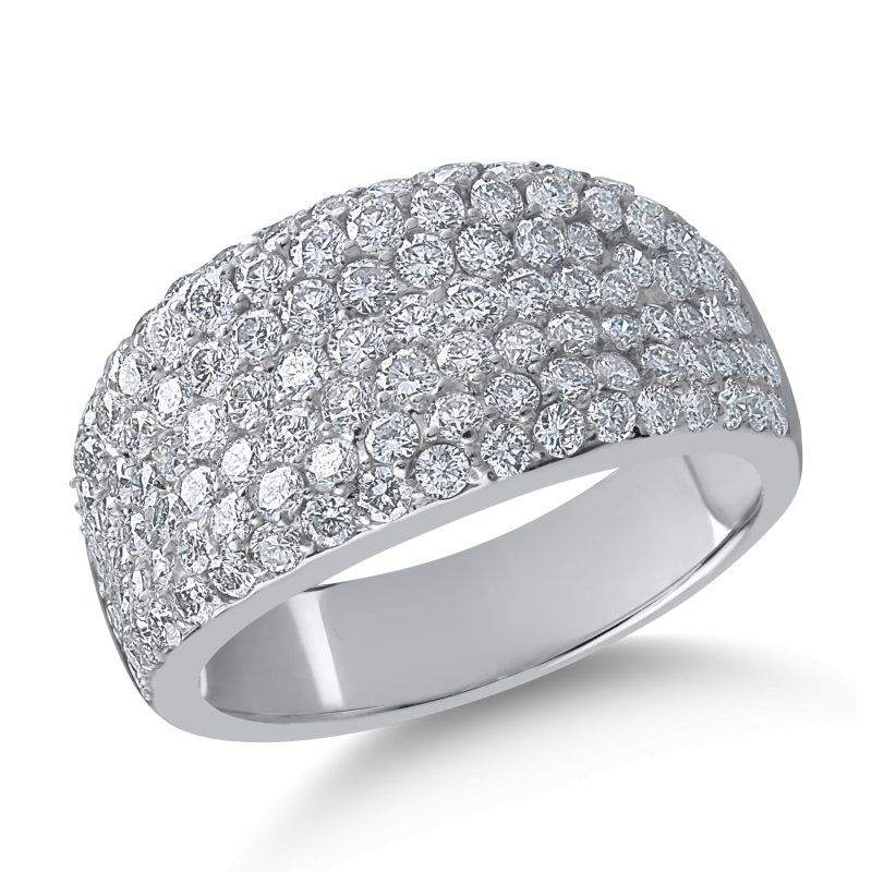 Inel din aur alb cu diamante de 1.94ct