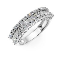 Inel din aur alb cu diamante de 1ct