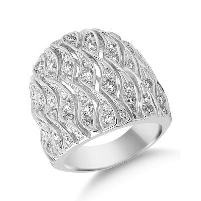 Inel din aur alb cu diamante de 2.60ct