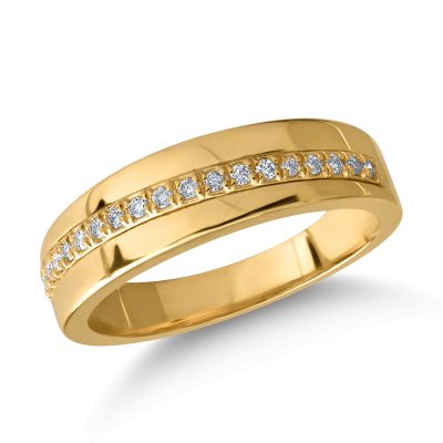 Inel din aur galben cu diamante de 0.11ct