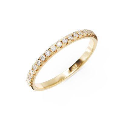 Inel din aur galben cu diamante de 0.17ct