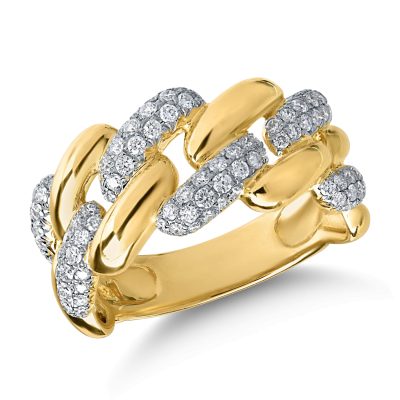 Inel din aur galben cu diamante de 0.65ct