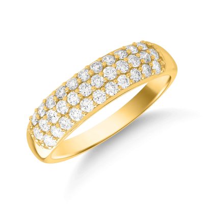 Inel din aur galben cu diamante de 0.748ct