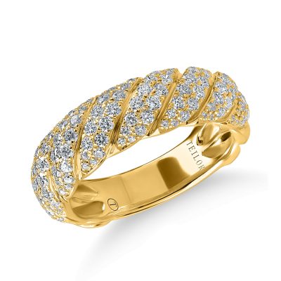 Inel din aur galben cu diamante de 1ct