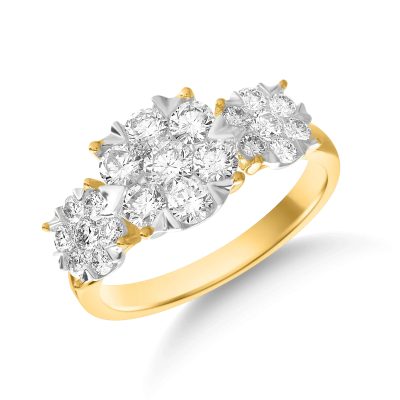 Inel din aur galben cu diamante de 1ct